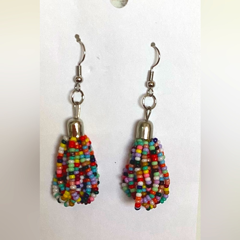 Beaded earrings, new